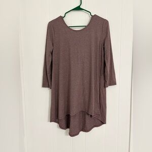 First Love Maroon V-Neck Top